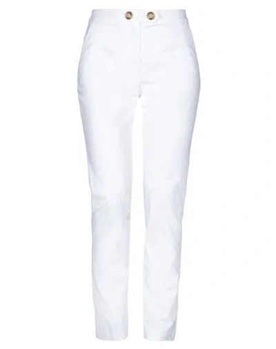 Red Valentino Woman Pants White Size 6 Cotton, Elastane
