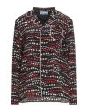 RED VALENTINO RED VALENTINO WOMAN SHIRT BLACK SIZE 6 SILK, POLYESTER