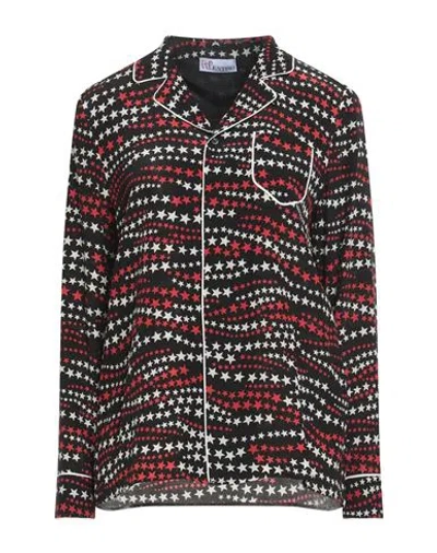 Red Valentino Woman Shirt Black Size 6 Silk, Polyester