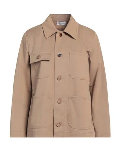 Red Valentino Woman Shirt Light Brown Size 4 Cotton, Elastane