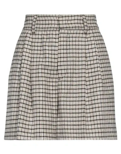 Red Valentino Woman Shorts & Bermuda Shorts Beige Size 2 Wool, Polyamide, Polyester, Silk