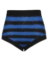 Red Valentino Woman Shorts & Bermuda Shorts Blue Size M Acrylic, Mohair Wool, Polyamide, Polyester In Blue