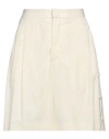 Red Valentino Woman Shorts & Bermuda Shorts Cream Size 4 Viscose, Virgin Wool, Elastane In White