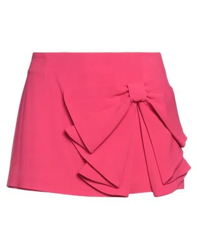 Red Valentino Woman Shorts & Bermuda Shorts Garnet Size 2 Acetate, Viscose, Elastane