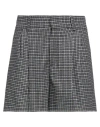 Red Valentino Woman Shorts & Bermuda Shorts Grey Size 2 Wool, Polyamide, Polyester, Silk In Grey
