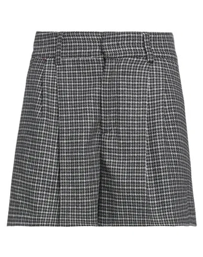 Red Valentino Woman Shorts & Bermuda Shorts Grey Size 2 Wool, Polyamide, Polyester, Silk