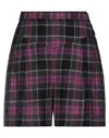 Red Valentino Woman Shorts & Bermuda Shorts Mauve Size 2 Polyester, Viscose, Wool, Elastane In Purple