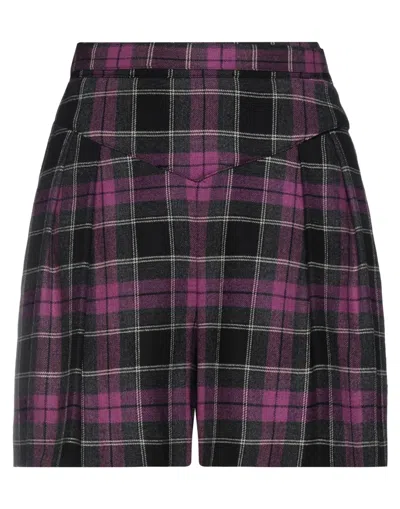 Red Valentino Woman Shorts & Bermuda Shorts Mauve Size 2 Polyester, Viscose, Wool, Elastane In Purple