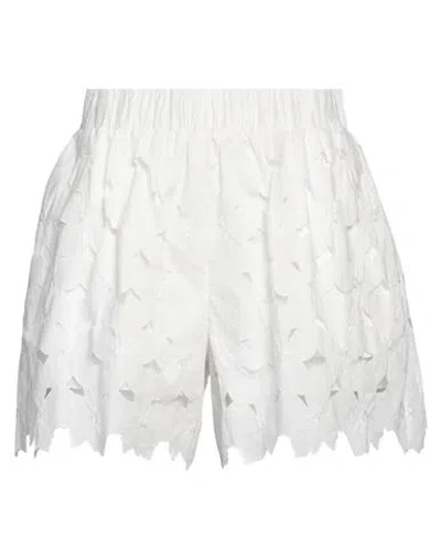 Red Valentino Woman Shorts & Bermuda Shorts Off White Size 2 Cotton, Polyester
