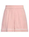 Red Valentino Woman Shorts & Bermuda Shorts Antique Rose Size 6 Acetate, Viscose, Polyester In Pink