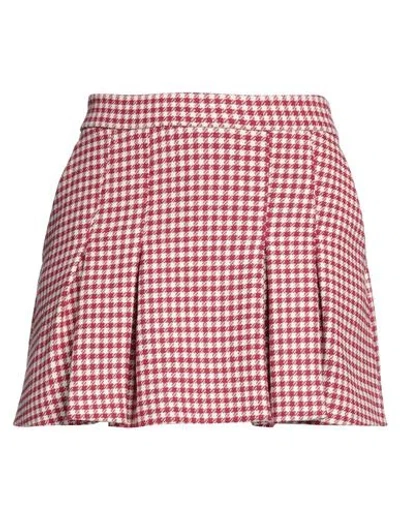 Red Valentino Woman Shorts & Bermuda Shorts Red Size 4 Wool, Cotton, Acrylic, Polyamide, Viscose