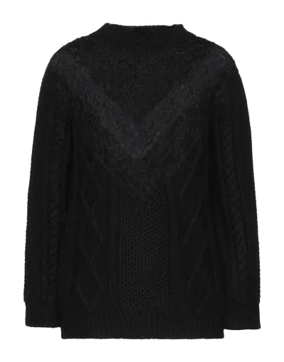 Red Valentino Sweaters In Black