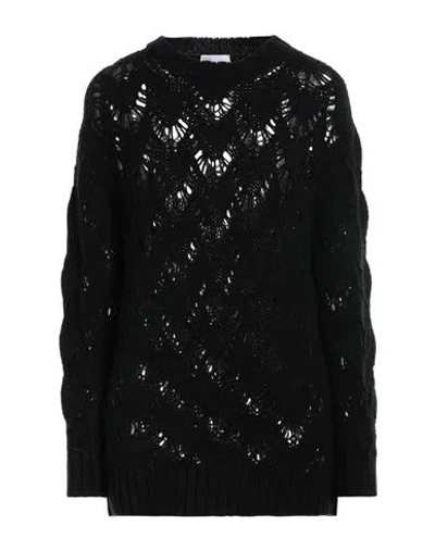Red Valentino Woman Sweater Black Size M Acrylic, Wool