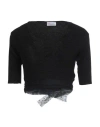 Red Valentino Woman Sweater Black Size S Viscose, Polyamide, Polyresin In Black