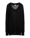 Red Valentino Woman Sweater Black Size S Wool, Mohair Wool In Black