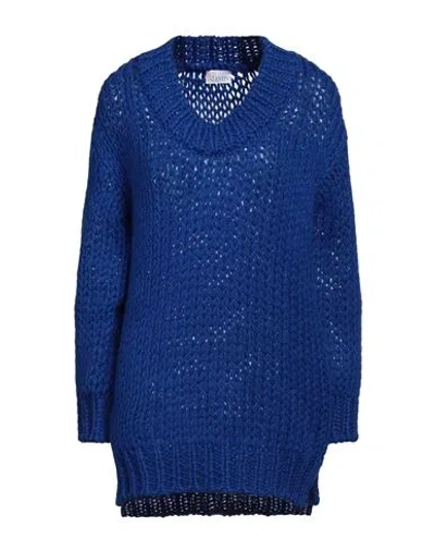 Red Valentino Woman Sweater Blue Size S Wool, Mohair Wool