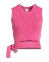 Red Valentino Woman Sweater Fuchsia Size M Cotton In Pink