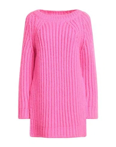 Red Valentino Woman Sweater Fuchsia Size Xs Wool, Mohair Wool In Pink