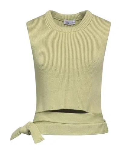 Red Valentino Woman Sweater Light Green Size L Cotton