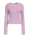 Red Valentino Woman Sweater Lilac Size S Acrylic, Mohair Wool, Polyamide, Polyester In Purple
