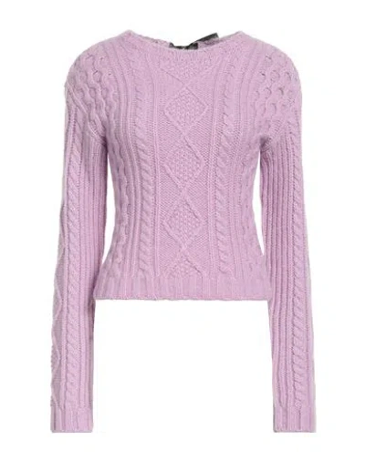 Red Valentino Woman Sweater Lilac Size S Acrylic, Mohair Wool, Polyamide, Polyester In Purple