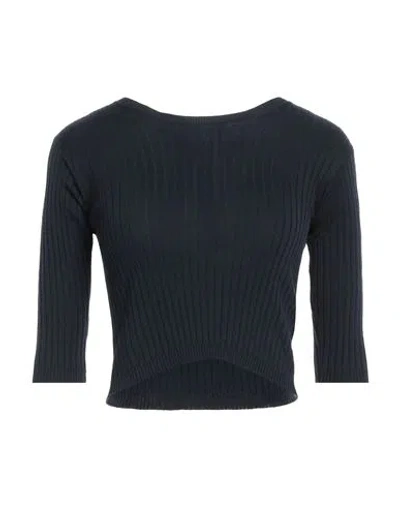 Red Valentino Woman Sweater Midnight Blue Size S Cotton, Viscose, Pvc - Polyvinyl Chloride In Black