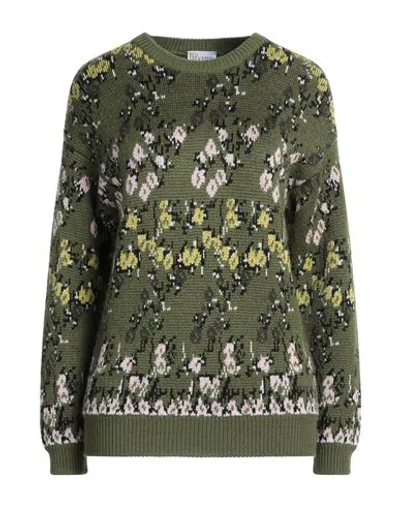 Red Valentino Woman Sweater Military Green Size Xs Acrylic, Wool, Cotton