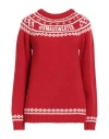RED VALENTINO RED VALENTINO WOMAN SWEATER RED SIZE L ACRYLIC, WOOL, POLYESTER