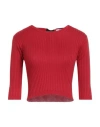 Red Valentino Woman Sweater Red Size S Cotton, Viscose, Pvc - Polyvinyl Chloride