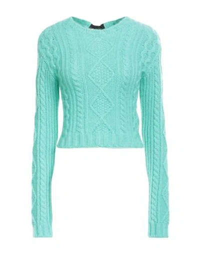 Red Valentino Woman Sweater Turquoise Size S Acrylic, Mohair Wool, Polyamide, Polyester In Blue