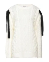 Red Valentino Woman Sweater White Size L Acrylic, Mohair Wool, Polyamide, Polyester, Cotton In White