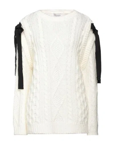Red Valentino Woman Sweater White Size L Acrylic, Mohair Wool, Polyamide, Polyester, Cotton