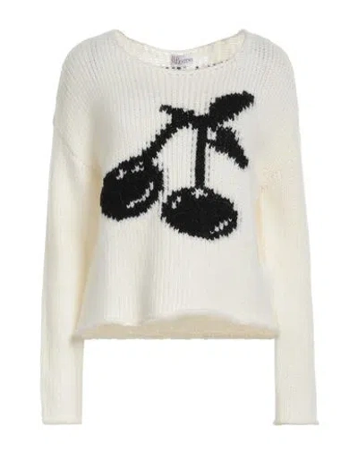 Red Valentino Woman Sweater White Size M Acrylic, Polyamide, Mohair Wool, Polyester