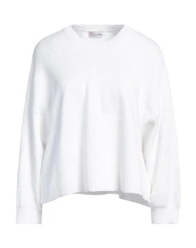 Red Valentino Woman Sweater White Size L Cotton, Polyamide