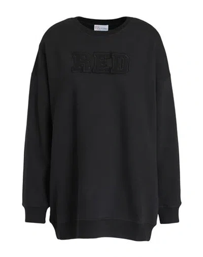 Red Valentino Woman Sweatshirt Black Size L Cotton In Black