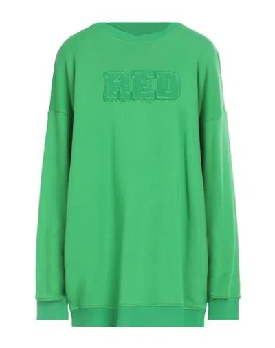 Red Valentino Woman Sweatshirt Green Size S Cotton In Green