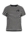 Red Valentino Woman T-shirt Black Size Xxs Cotton In Black