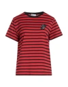 Red Valentino Woman T-shirt Red Size S Cotton