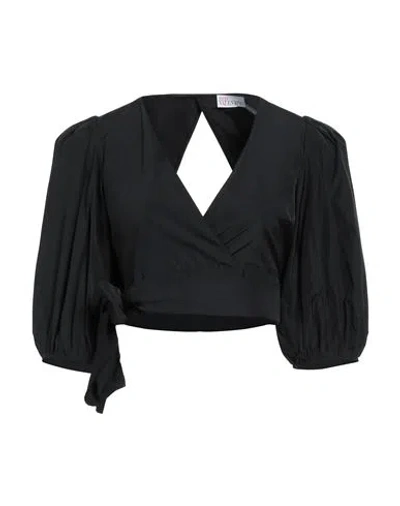 Red Valentino Woman Top Black Size 4 Polyester