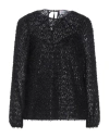 Red Valentino Woman Top Black Size 2 Polyester, Viscose In Black