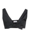 Red Valentino Woman Top Black Size 8 Cotton In Black