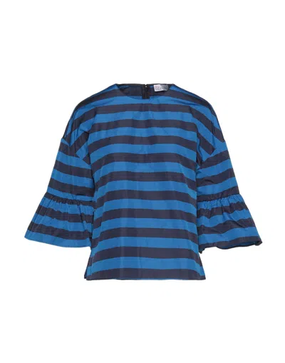 Red Valentino Woman Top Blue Size 2 Polyester