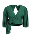 Red Valentino Woman Top Green Size 6 Polyester