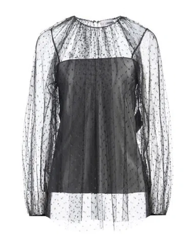 Red Valentino Woman Top Lead Size 2 Polyester In Grey