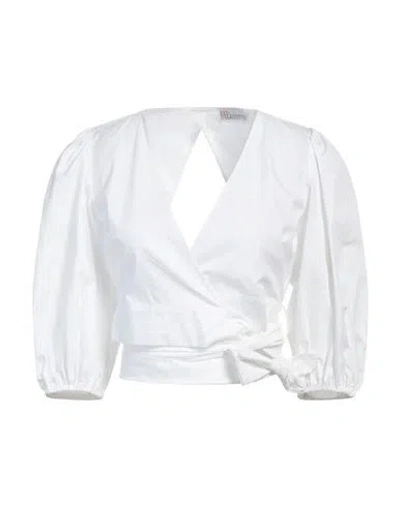 Red Valentino Woman Top White Size 2 Polyester In White
