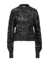 Red Valentino Woman Turtleneck Charcoal Size L Acrylic, Polyamide, Mohair Wool, Polyester In Grey