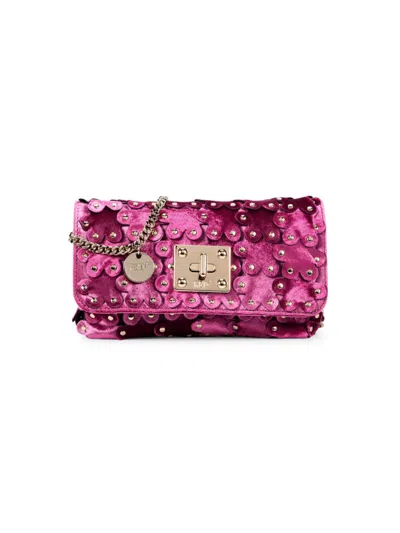 Red Valentino Women's Large Embellished Crossbody Bag In Pink