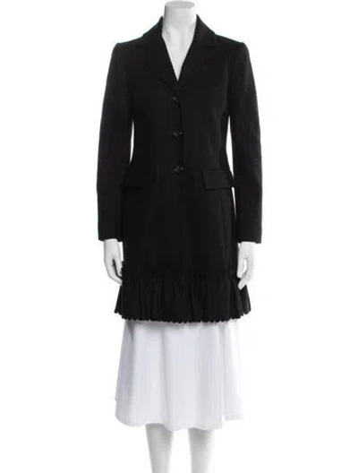 Pre-owned Red Valentino Wool Blazer In Black