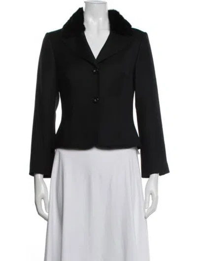 Pre-owned Red Valentino Wool Blazer In Blue
