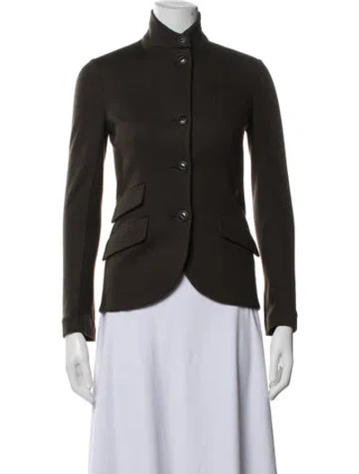 Pre-owned Red Valentino Wool Blazer In Green